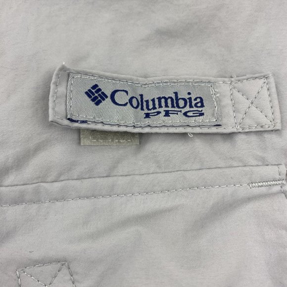 Columbia PFG Bahama OMNI-SHADE Shirt Men Extra Large XL Gray Button Down Outdoor - Picture 3 of 14